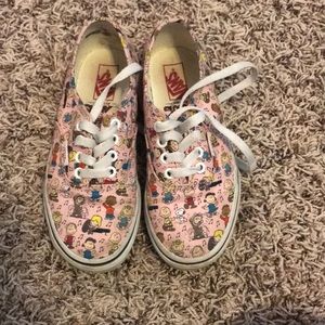 PINK CHARLIE BROWN SNOOPY VANS
